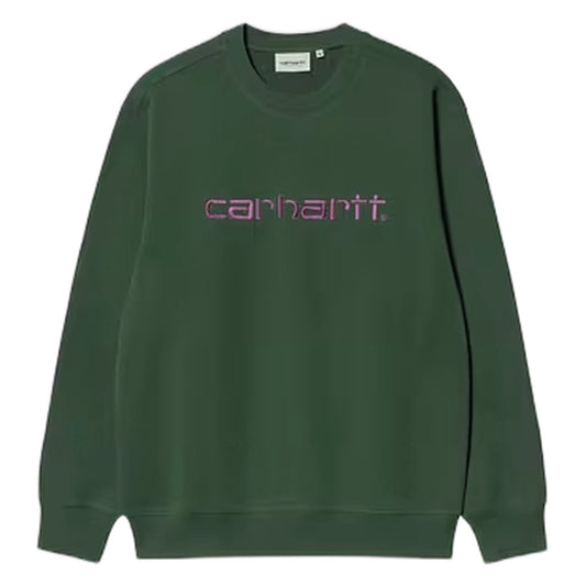 Felpa Carhartt Wip Carhartt Sweat - Sycamore Tree / Phlox - Felpe di Carhartt Wip | Francis Concept