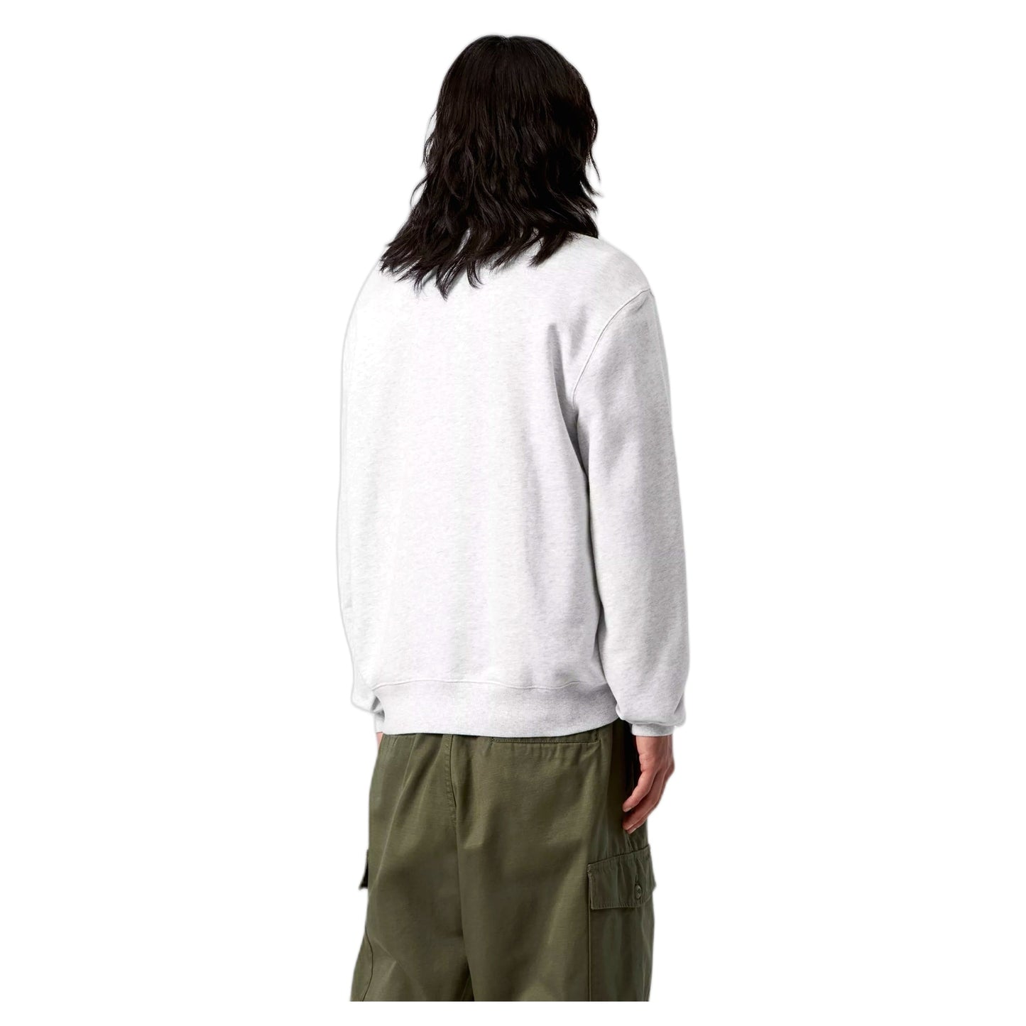 Felpa Carhartt Wip Clover Sweat - Ash Heather-Francis Concept