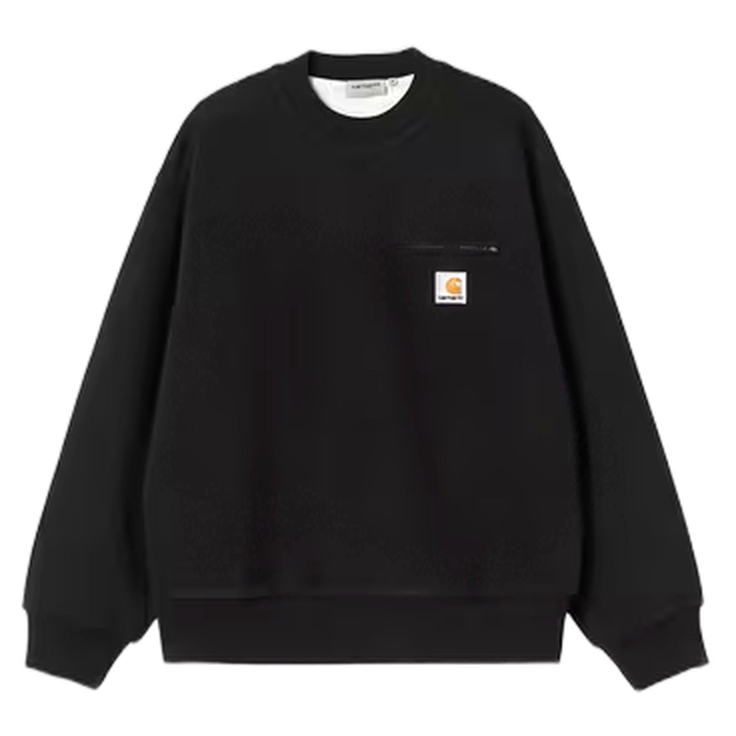 Felpa Carhartt Wip Detroit Sweat - Black Stone Washed - Felpe di Carhartt Wip | Francis Concept