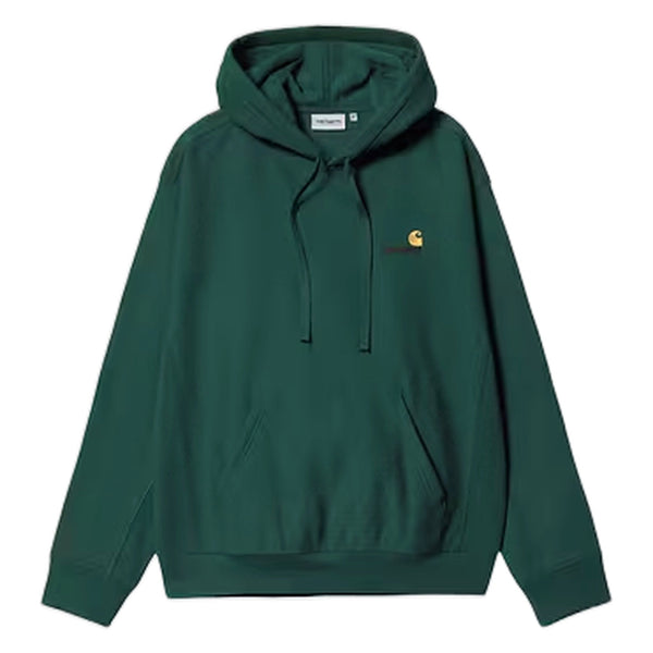 Felpa Carhartt Wip Hooded American Script Sweat - Dark Fir - Felpe di Carhartt Wip | Francis Concept