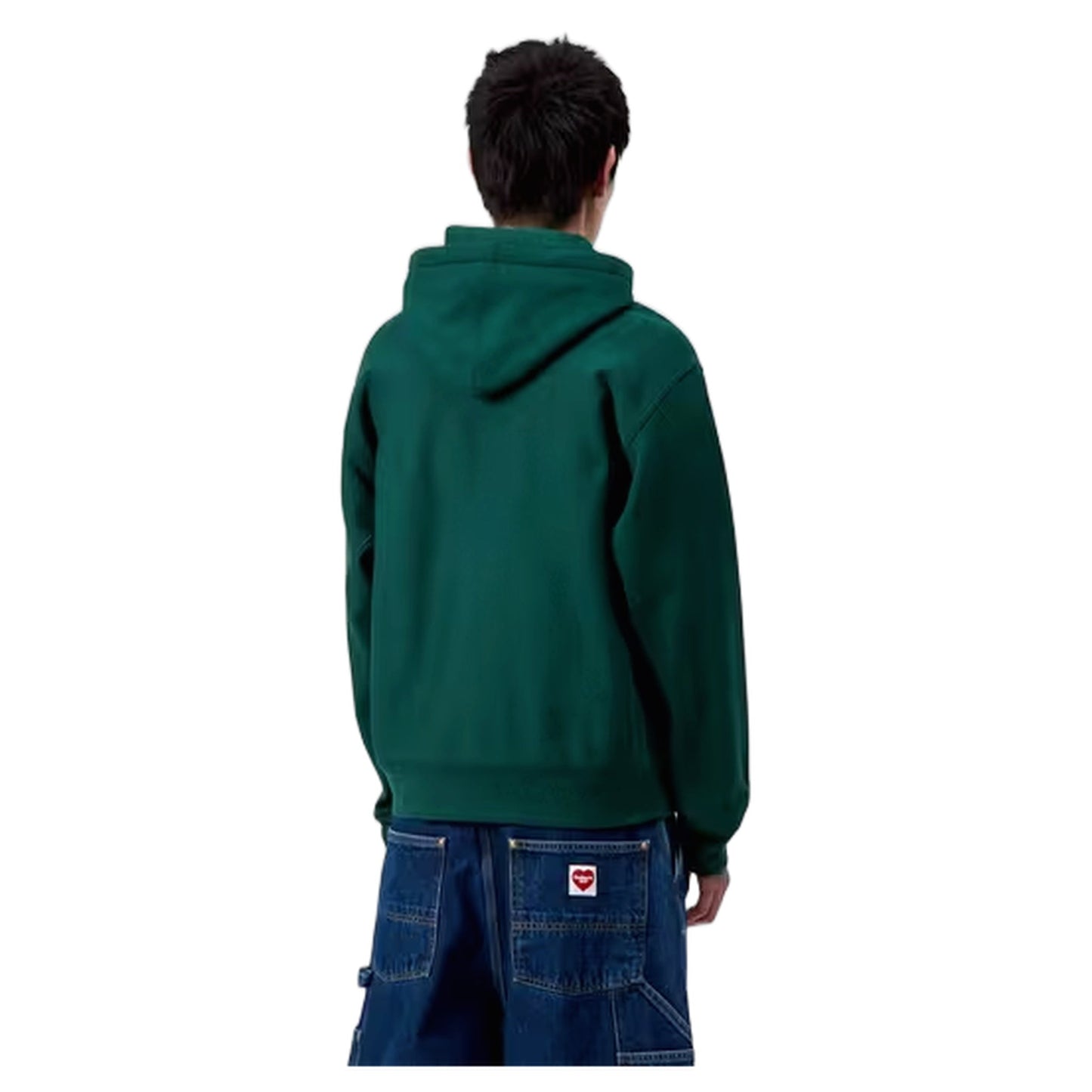 Felpa Carhartt Wip Hooded American Script Sweat - Dark Fir - Felpe di Carhartt Wip | Francis Concept