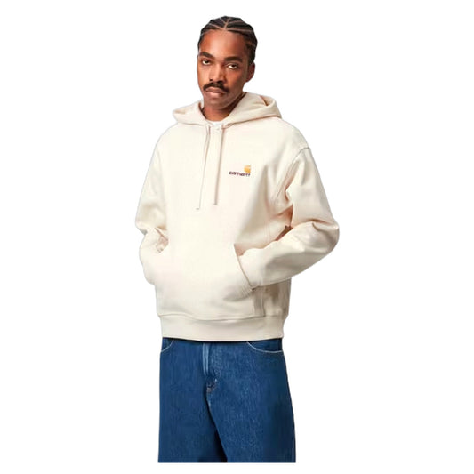 Felpa Carhartt Wip Hooded American Script Sweat - Natural - Felpe di Carhartt Wip | Francis Concept