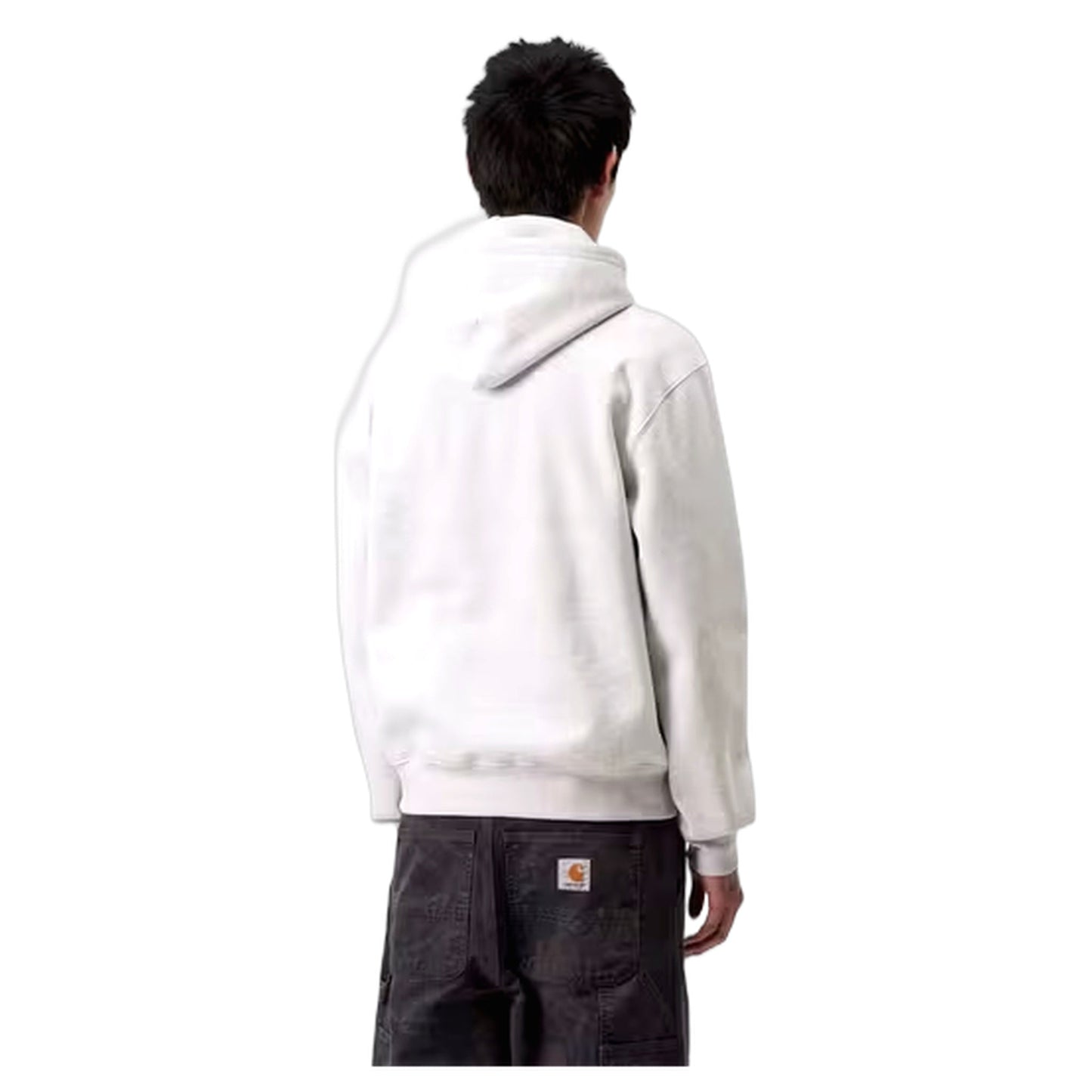Felpa Carhartt Wip Hooded Carhartt Sweat - Ash Heather / Rondo - Felpe di Carhartt Wip | Francis Concept