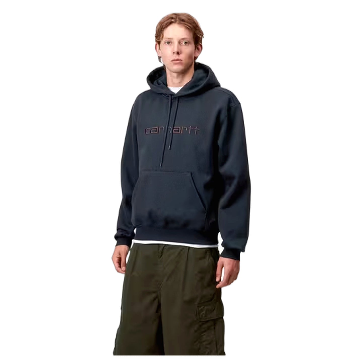 Felpa Carhartt Wip Hooded Carhartt Sweat - Deep Night / Palisander - Felpe di Carhartt Wip | Francis Concept