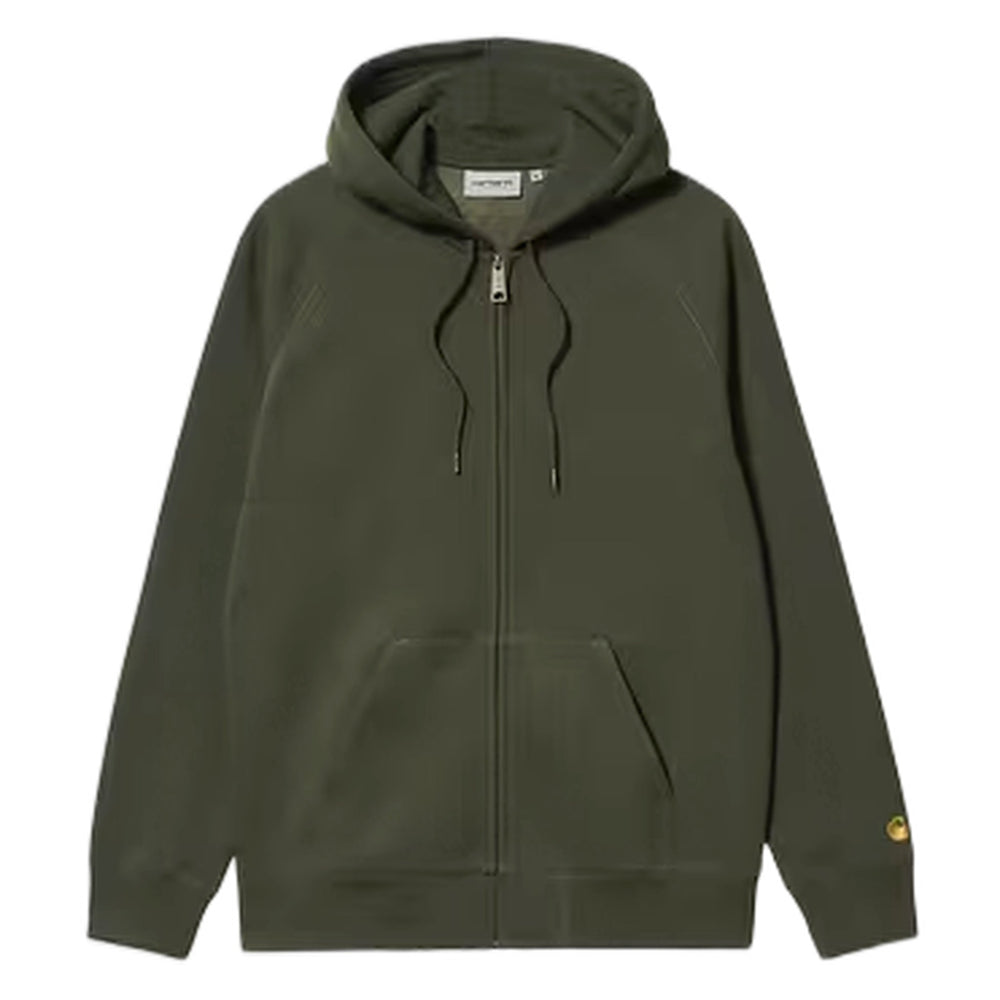 Felpa Carhartt Wip Hooded Chase Jacket - Olive / Gold - Felpe di Carhartt Wip | Francis Concept