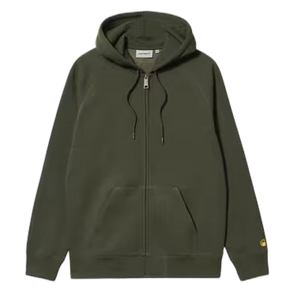 Felpa Carhartt Wip Hooded Chase Jacket - Olive / Gold - Felpe di Carhartt Wip | Francis Concept