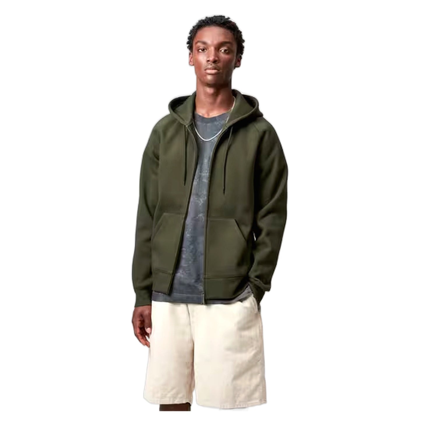 Felpa Carhartt Wip Hooded Chase Jacket - Olive / Gold - Felpe di Carhartt Wip | Francis Concept