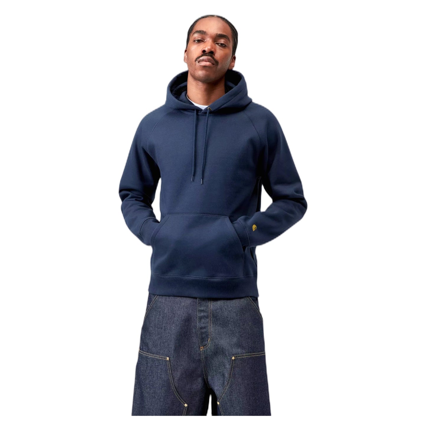 Felpa Carhartt Wip Hooded Chase Sweat - Jupiter / Gold-Francis Concept