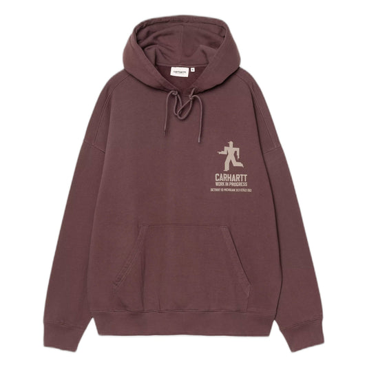 Felpa Carhartt Wip Hooded Distance Sweat - Palisander Stone Dyed - Felpe di Carhartt Wip | Francis Concept