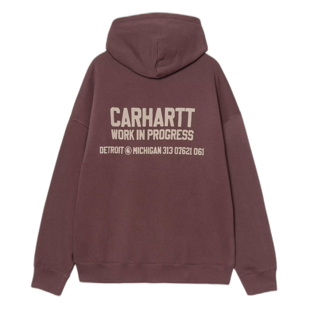 Felpa Carhartt Wip Hooded Distance Sweat - Palisander Stone Dyed - Felpe di Carhartt Wip | Francis Concept
