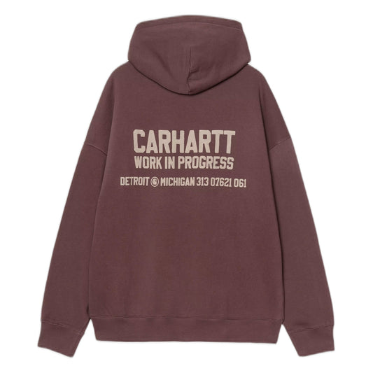 Felpa Carhartt Wip Hooded Distance Sweat - Palisander Stone Dyed - Felpe di Carhartt Wip | Francis Concept