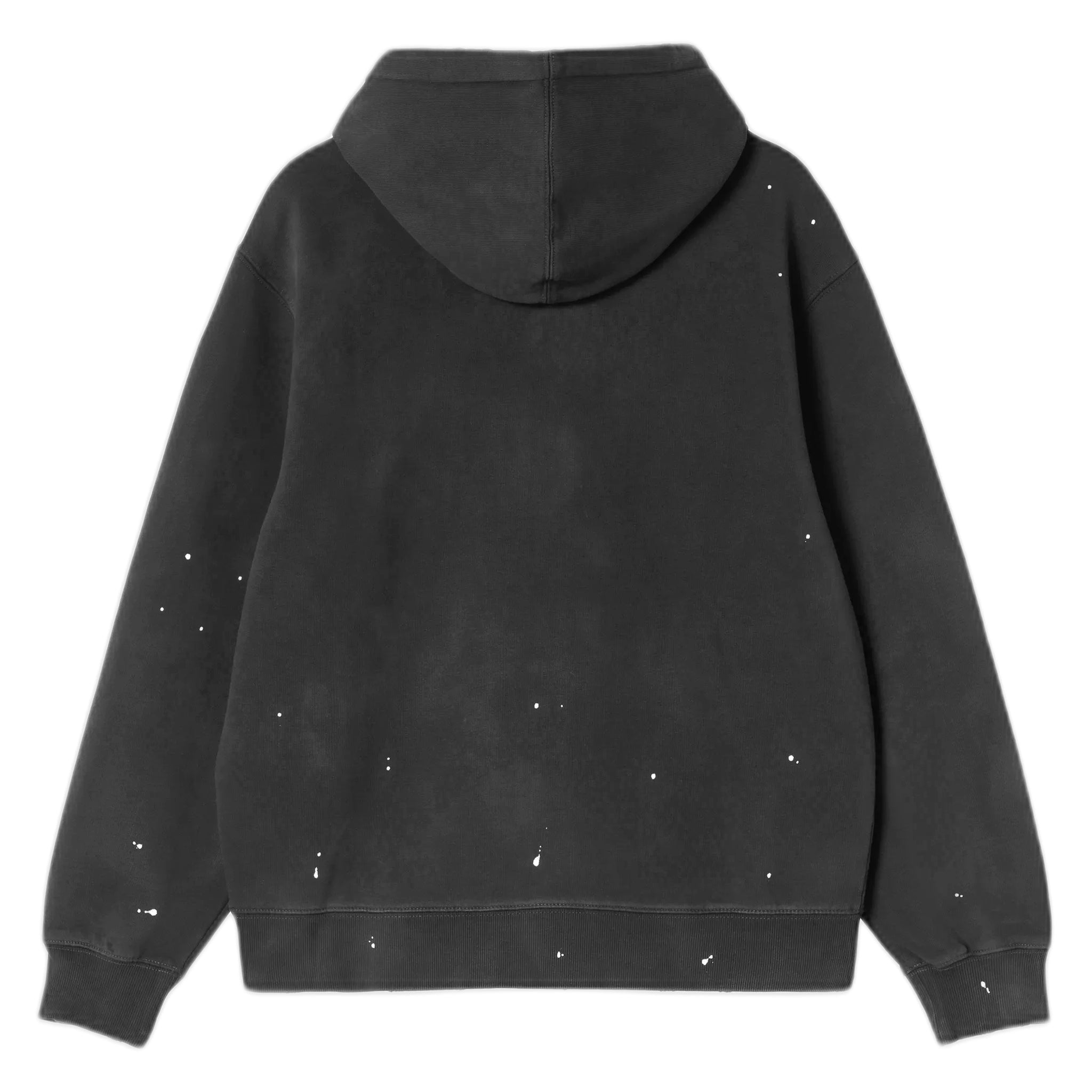 Felpa Carhartt Wip Hooded Painter Jacket - Black destroy wash, splatter - Felpe di Carhartt Wip | Francis Concept