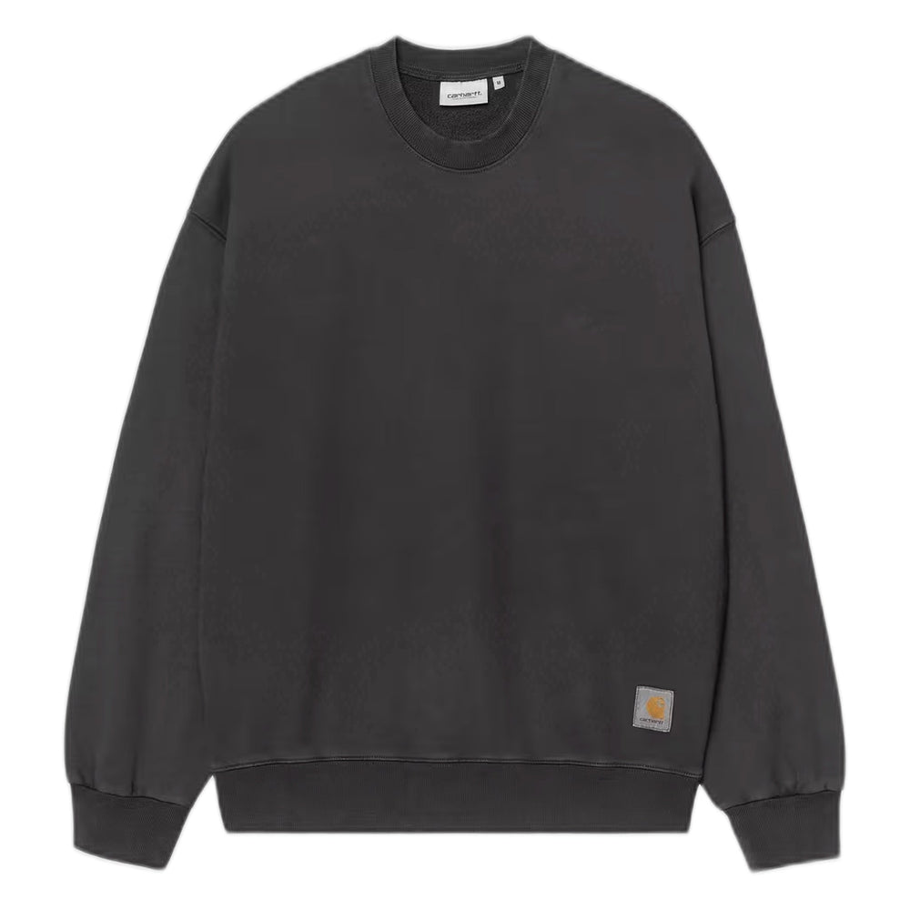 Felpa Carhartt Wip Hudson Sweat - Black Chalk Wash - Felpe di Carhartt Wip | Francis Concept