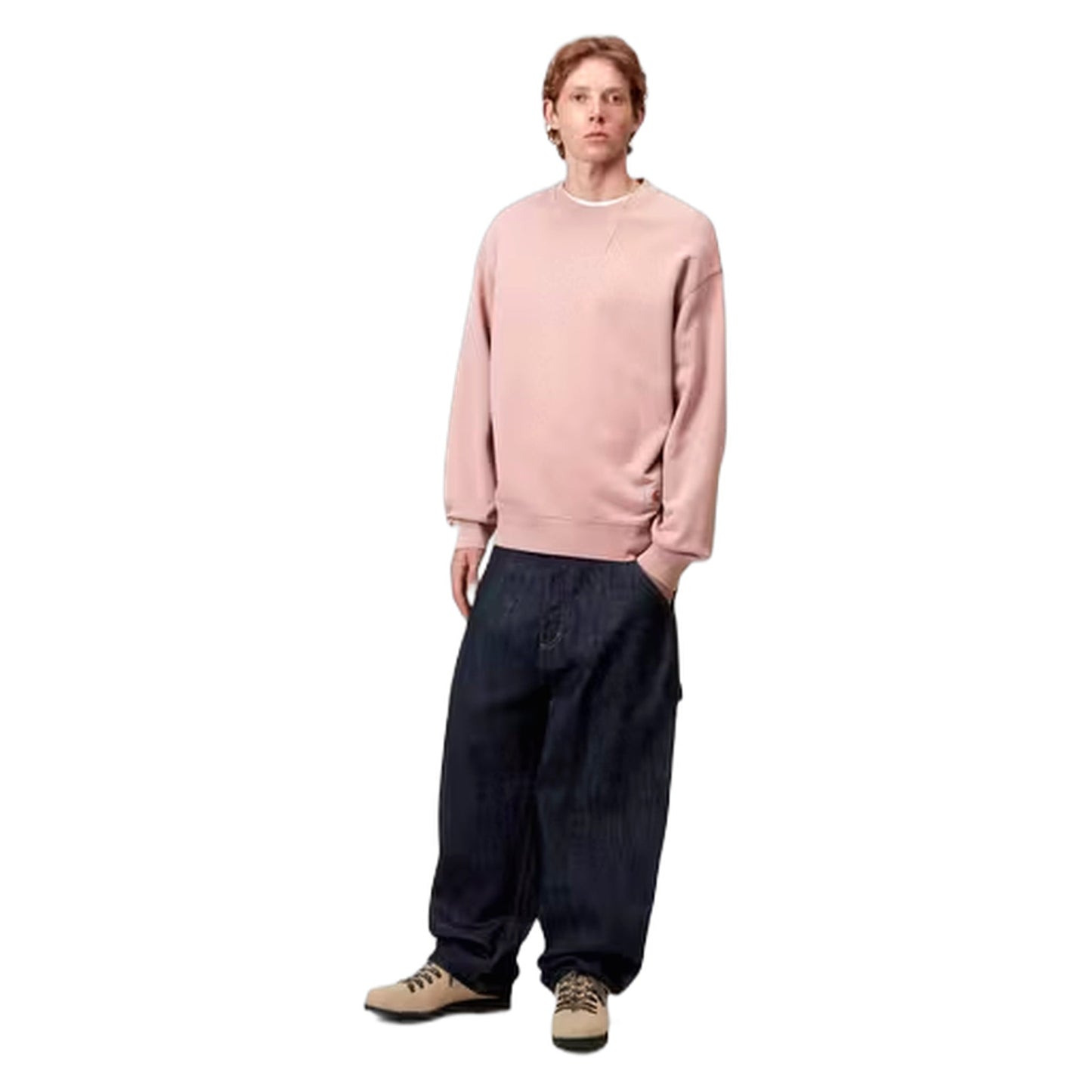 Felpa Carhartt Wip Hudson Sweat - Daphne Chalk Wash - Felpe di Carhartt Wip | Francis Concept