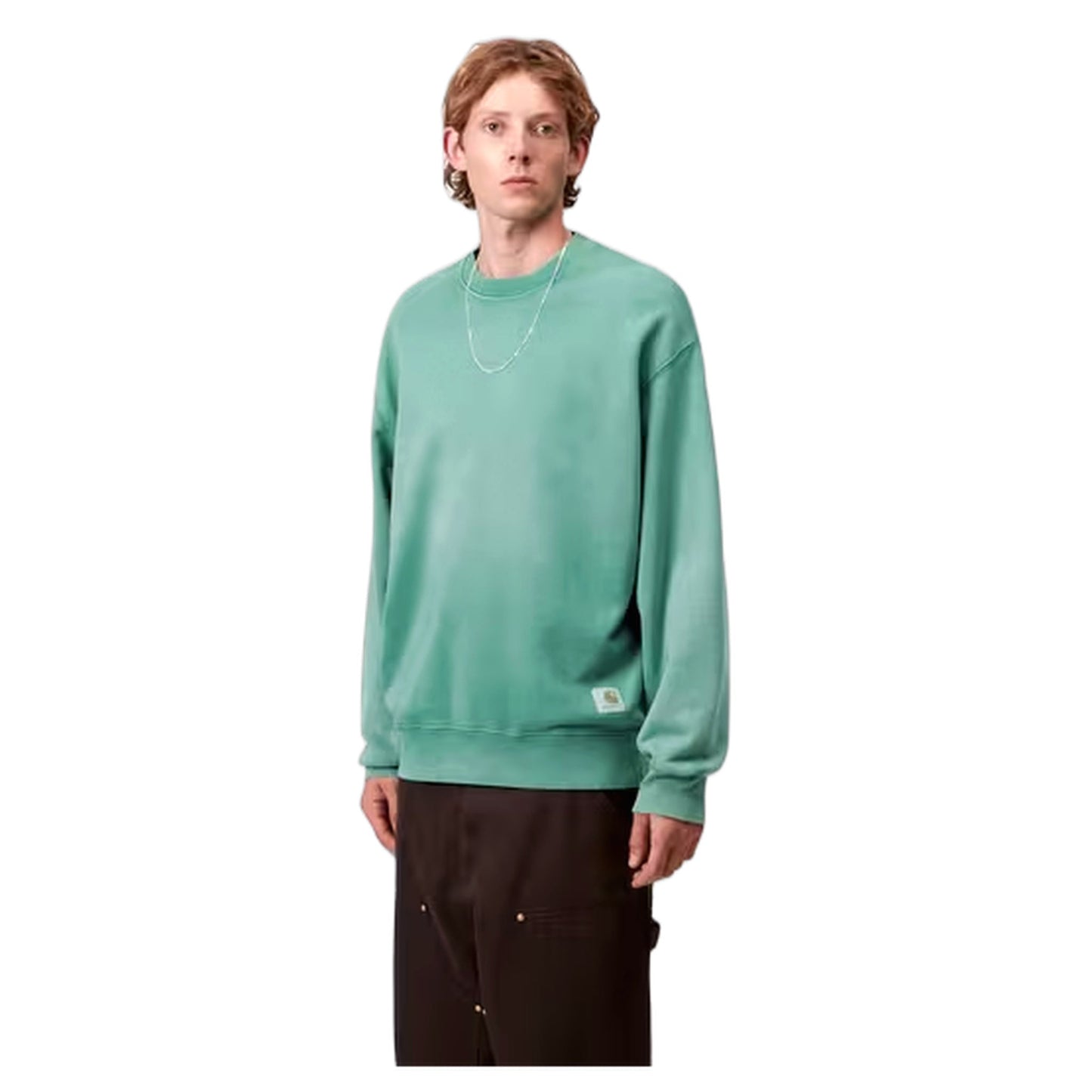 Felpa Carhartt Wip Hudson Sweat - Saguaro Chalk Wash - Felpe di Carhartt Wip | Francis Concept