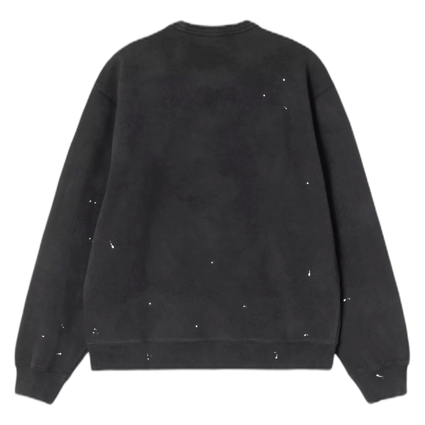 Felpa Carhartt Wip Painter Sweat - Black destroy wash, splatter