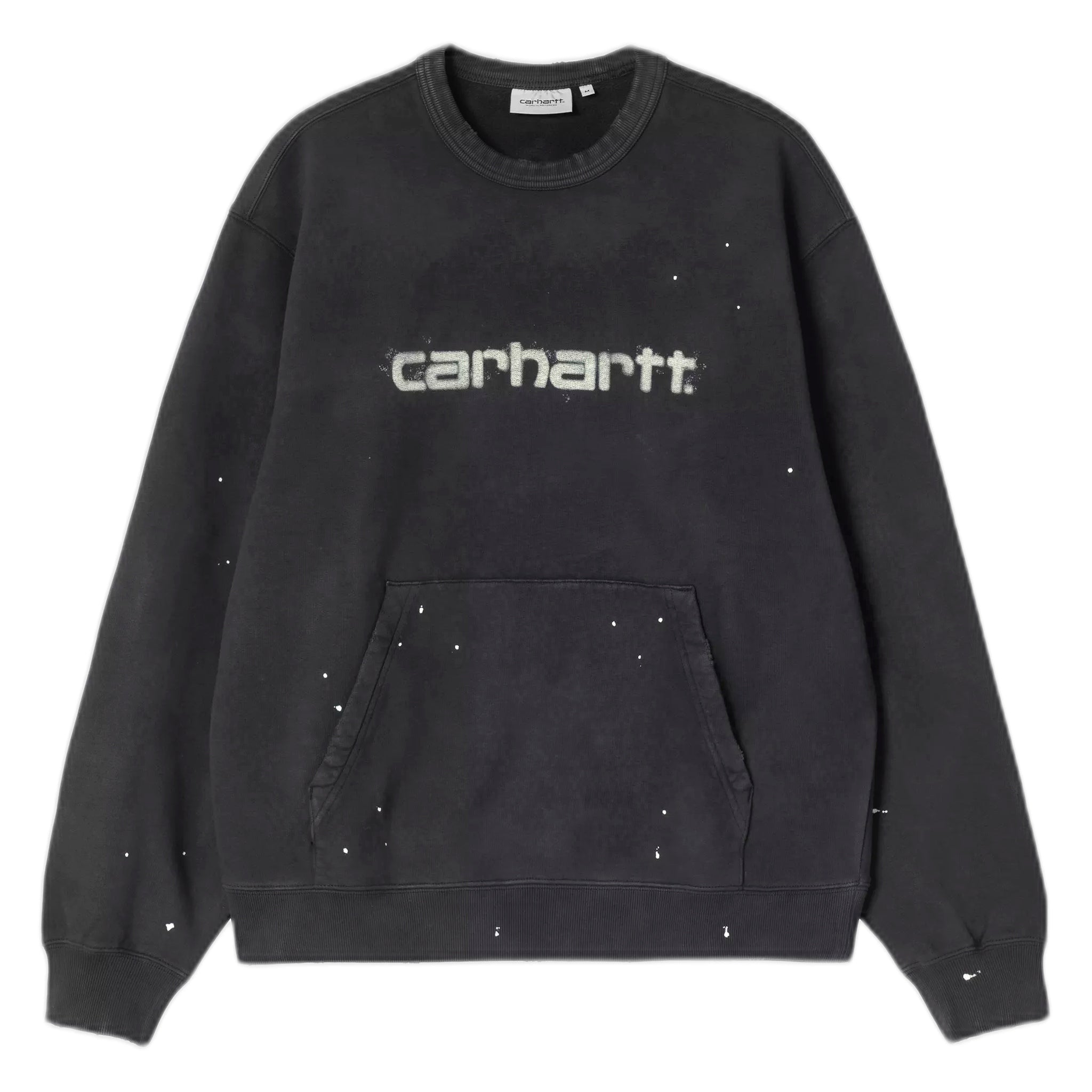 Felpa Carhartt Wip Painter Sweat - Black destroy wash, splatter - Felpe di Carhartt Wip | Francis Concept