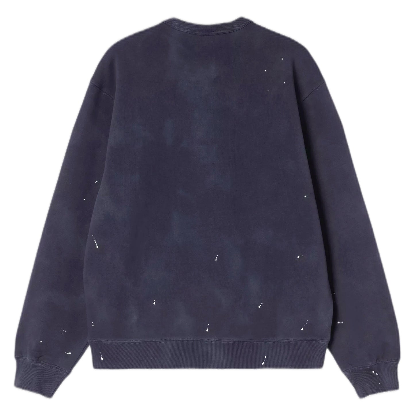 Felpa Carhartt Wip Painter Sweat - Dark Navy destroy wash, splatter