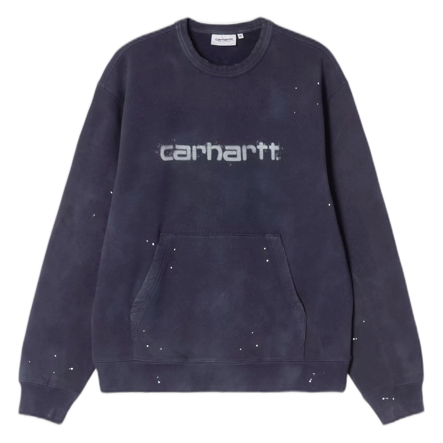 Felpa Carhartt Wip Painter Sweat - Dark Navy destroy wash, splatter