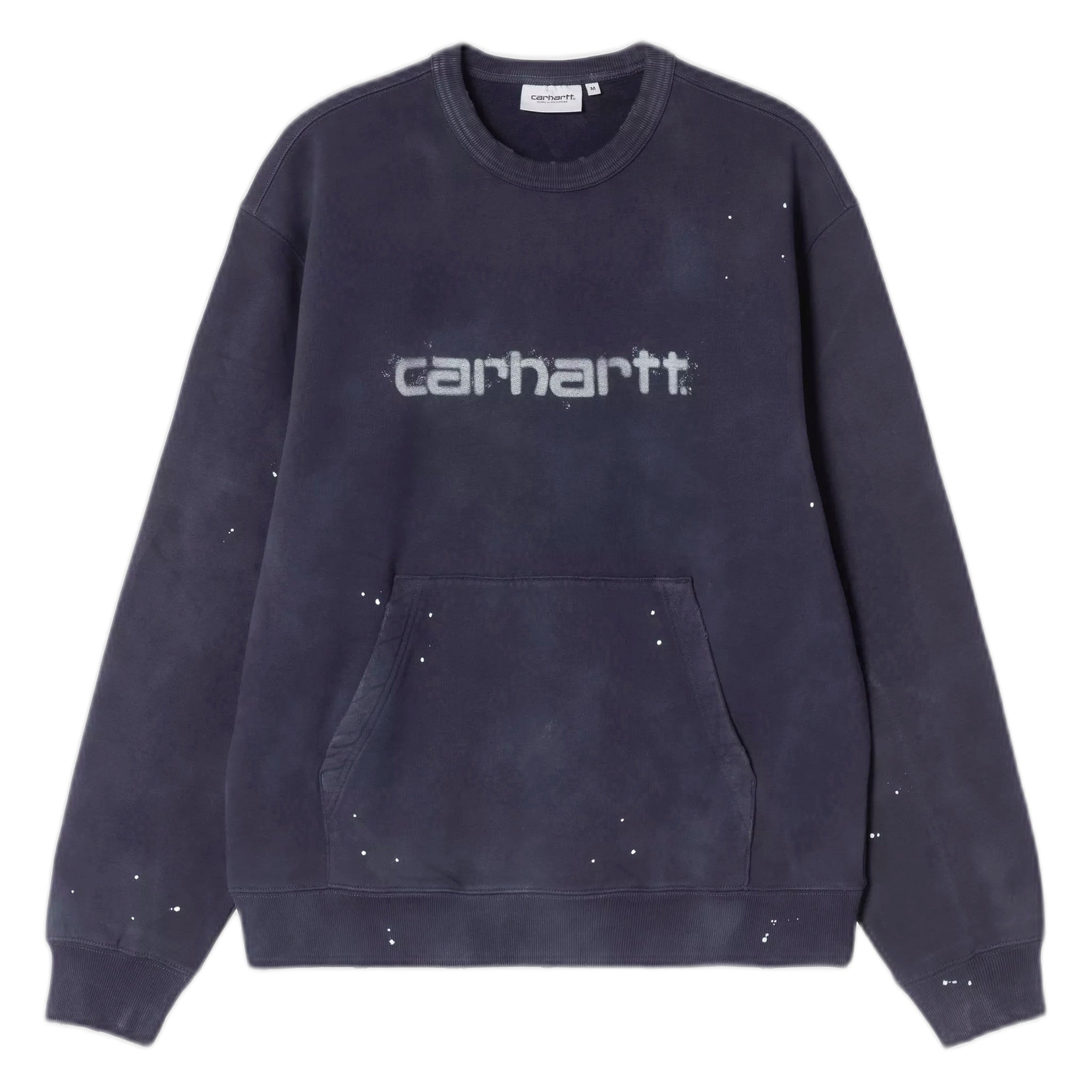 Felpa Carhartt Wip Painter Sweat - Dark Navy destroy wash, splatter - Felpe di Carhartt Wip | Francis Concept