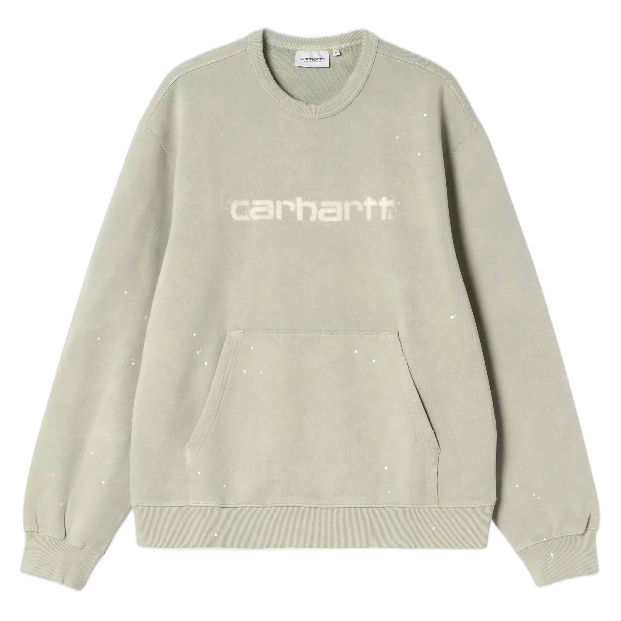 Felpa Carhartt Wip Painter Sweat - Green destroy wash, splatter - Felpe di Carhartt Wip | Francis Concept