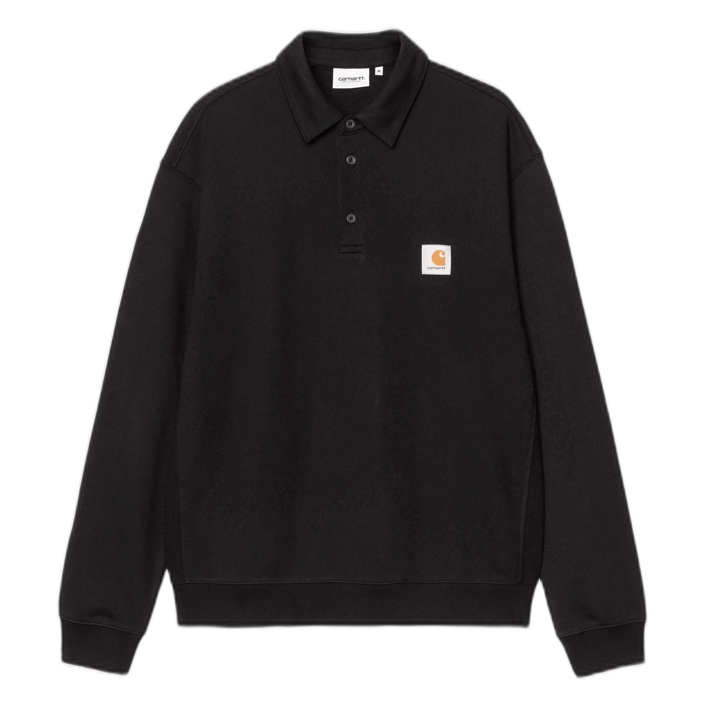 Felpa Carhartt Wip Polo Sweat - Black - Felpe di Carhartt Wip | Francis Concept