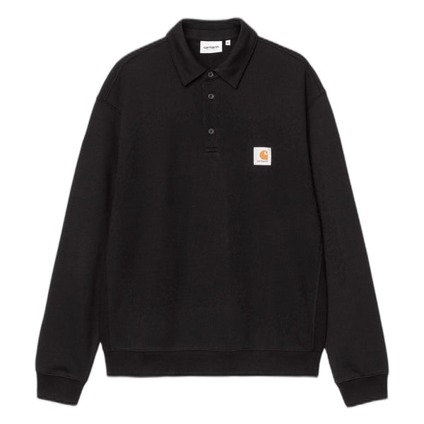 Felpa Carhartt Wip Polo Sweat - Black - Felpe di Carhartt Wip | Francis Concept