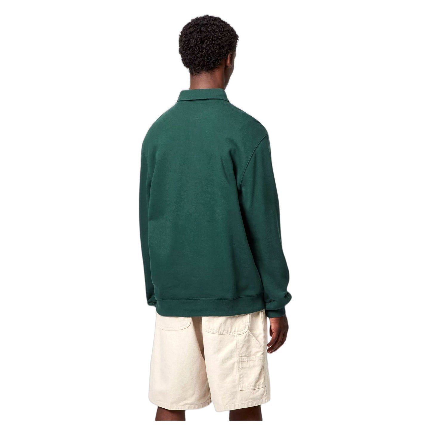 Felpa Carhartt Wip Polo Sweat - Dark Fir - Felpe di Carhartt Wip | Francis Concept