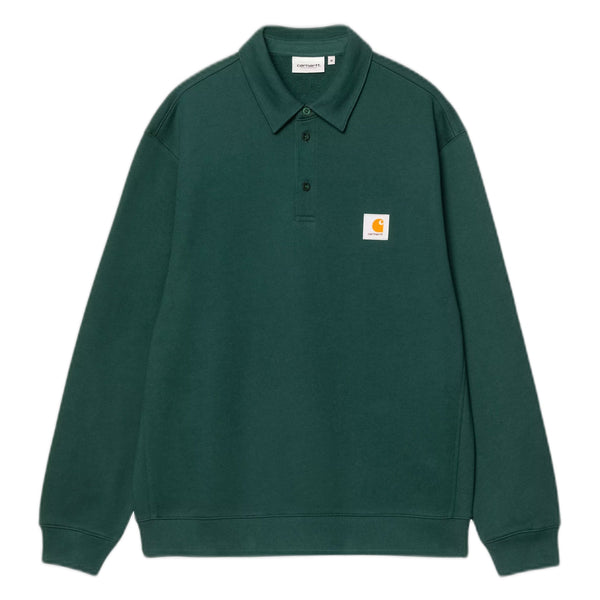 Felpa Carhartt Wip Polo Sweat - Dark Fir - Felpe di Carhartt Wip | Francis Concept