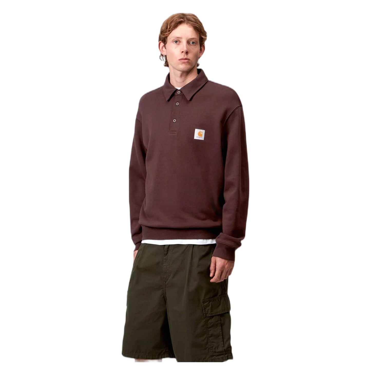 Felpa Carhartt Wip Polo Sweat - Palisander - Felpe di Carhartt Wip | Francis Concept