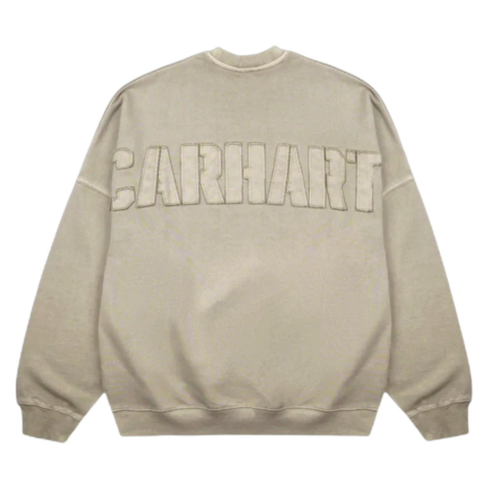 Felpa Carhartt Wip RGGD Sweat - Fleur De Sel Garment Dyed - Felpe di Carhartt Wip | Francis Concept