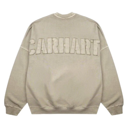 Felpa Carhartt Wip RGGD Sweat - Fleur De Sel Garment Dyed - Felpe di Carhartt Wip | Francis Concept