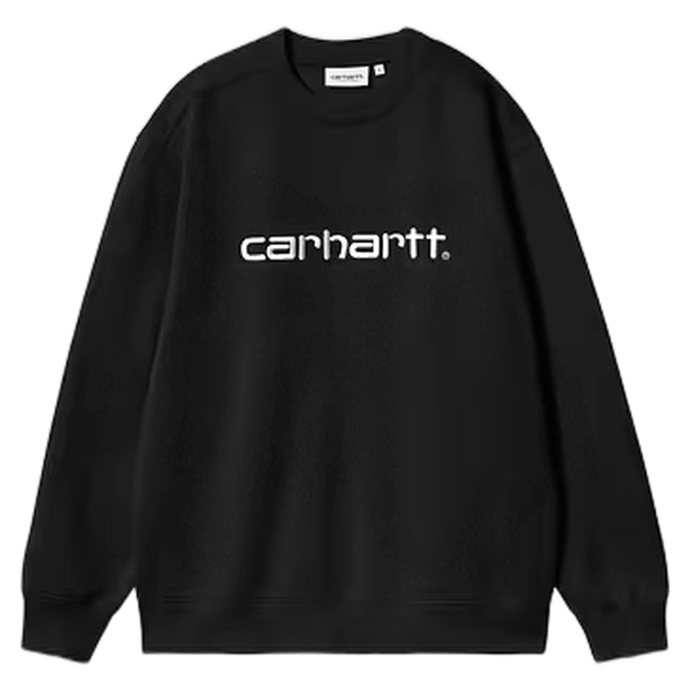 Felpa Carhartt Wip W' Carhartt Sweat - Black / White - Felpe di Carhartt Wip | Francis Concept