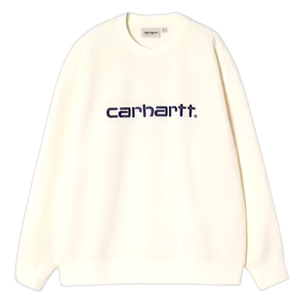 Felpa Carhartt Wip W' Carhartt Sweat - Wax / Wolfsbane - Felpe di Carhartt Wip | Francis Concept