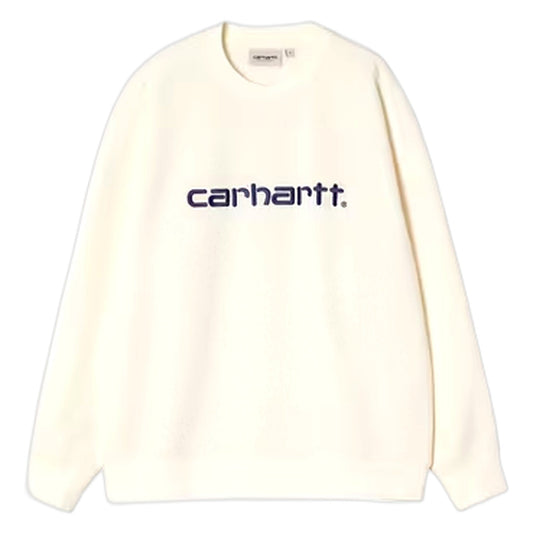 Felpa Carhartt Wip W' Carhartt Sweat - Wax / Wolfsbane - Felpe di Carhartt Wip | Francis Concept