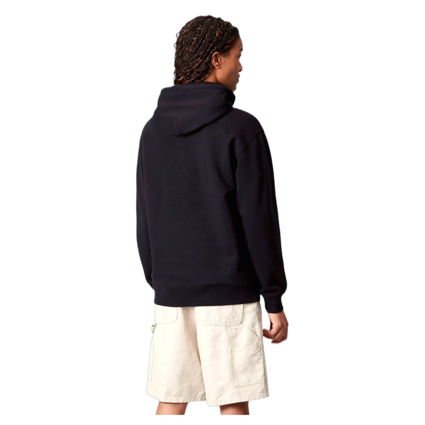 Felpa Carhartt Wip W' Hooded Carhartt Sweatshirt - Black / Scarlet - Felpe di Carhartt Wip | Francis Concept