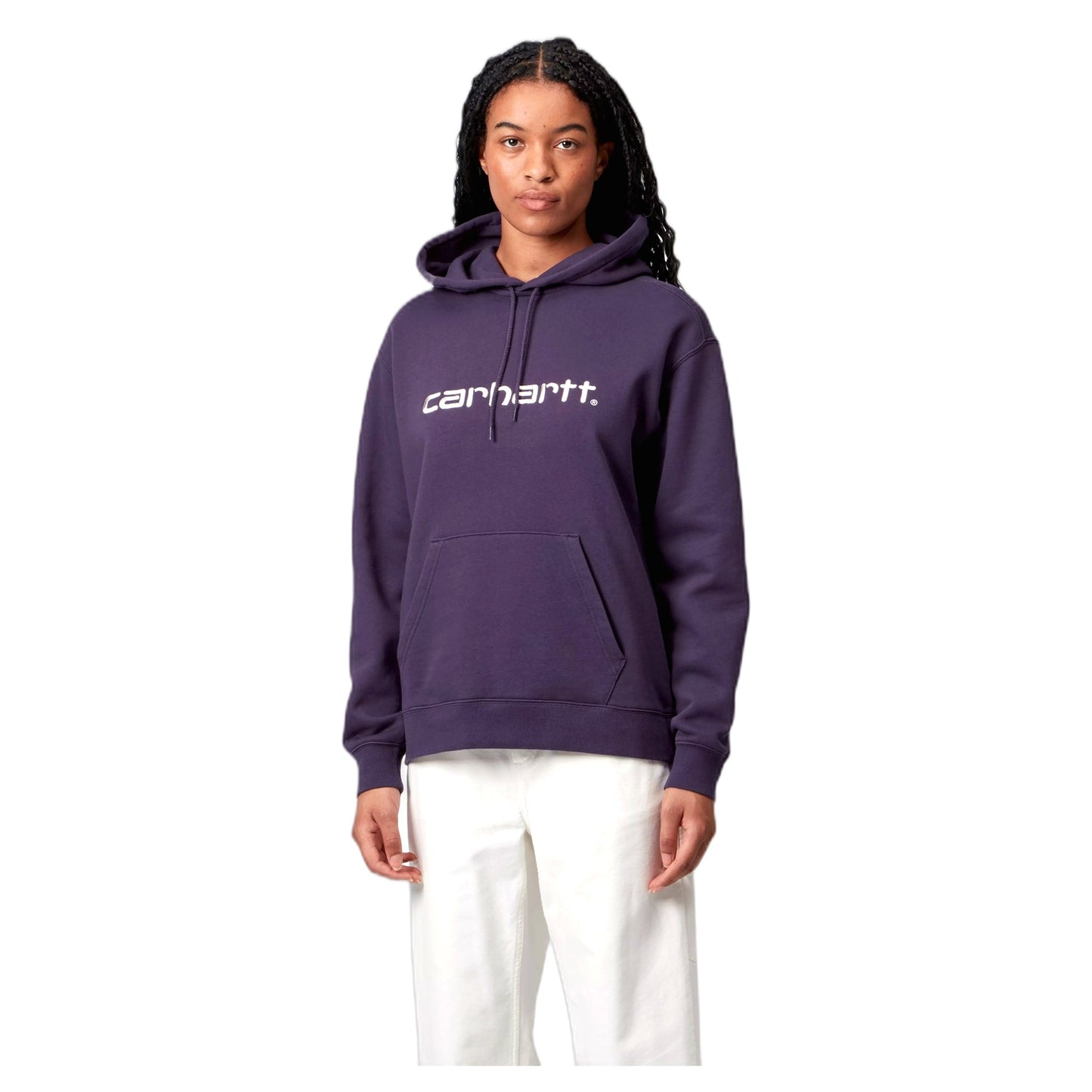 Felpa Carhartt Wip W' Hooded Carhartt Sweatshirt - Lokers / Salt - Felpe di Carhartt Wip | Francis Concept