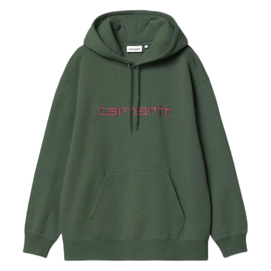 Felpa Carhartt Wip W' Hooded Carhartt Sweatshirt - Sycamore Tree / Rondo - Felpe di Carhartt Wip | Francis Concept