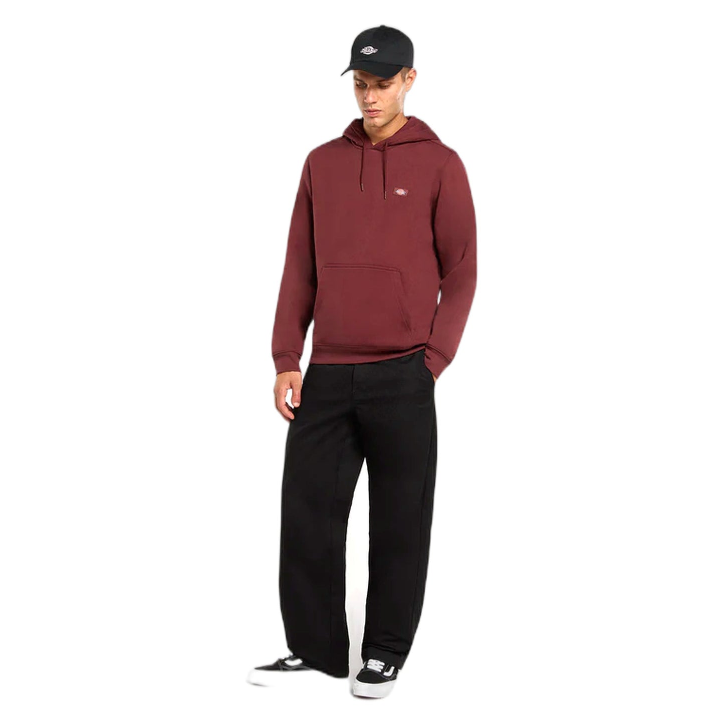Felpa Dickies Oakport Hoodie - Burgundy - Felpe di Dickies | Francis Concept