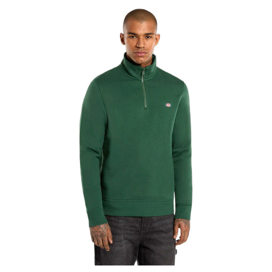 Felpa Dickies Oakport Quarter Zip - Pine Needle - Felpe di Dickies | Francis Concept