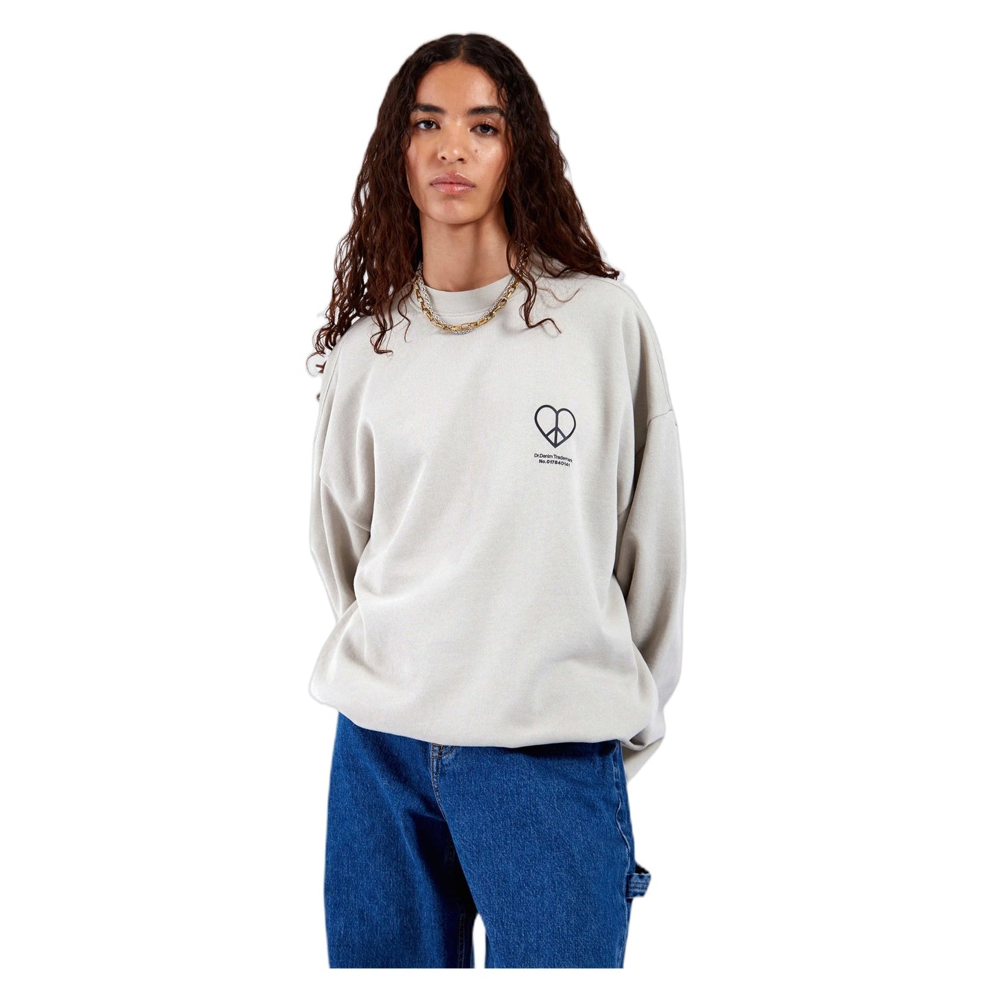 Felpa Dr.Denim Kenan Sweatshirt - Beige - Felpe di Dr.Denim | Francis Concept