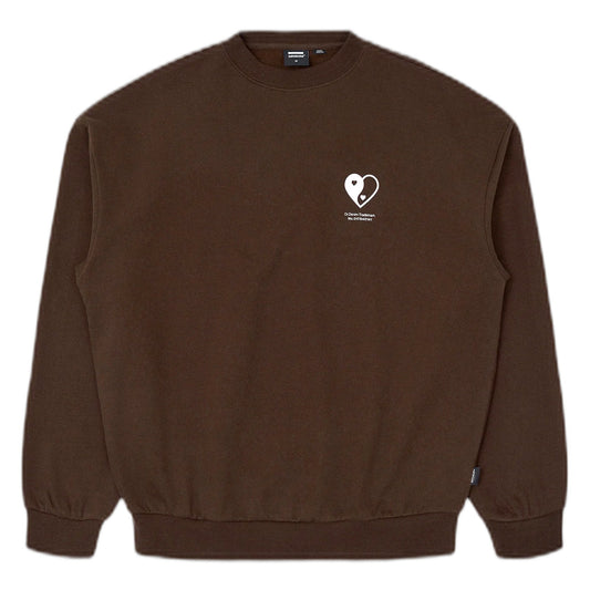 Felpa Dr.Denim Kenan Sweatshirt - Marrone - Felpe di Dr.Denim | Francis Concept