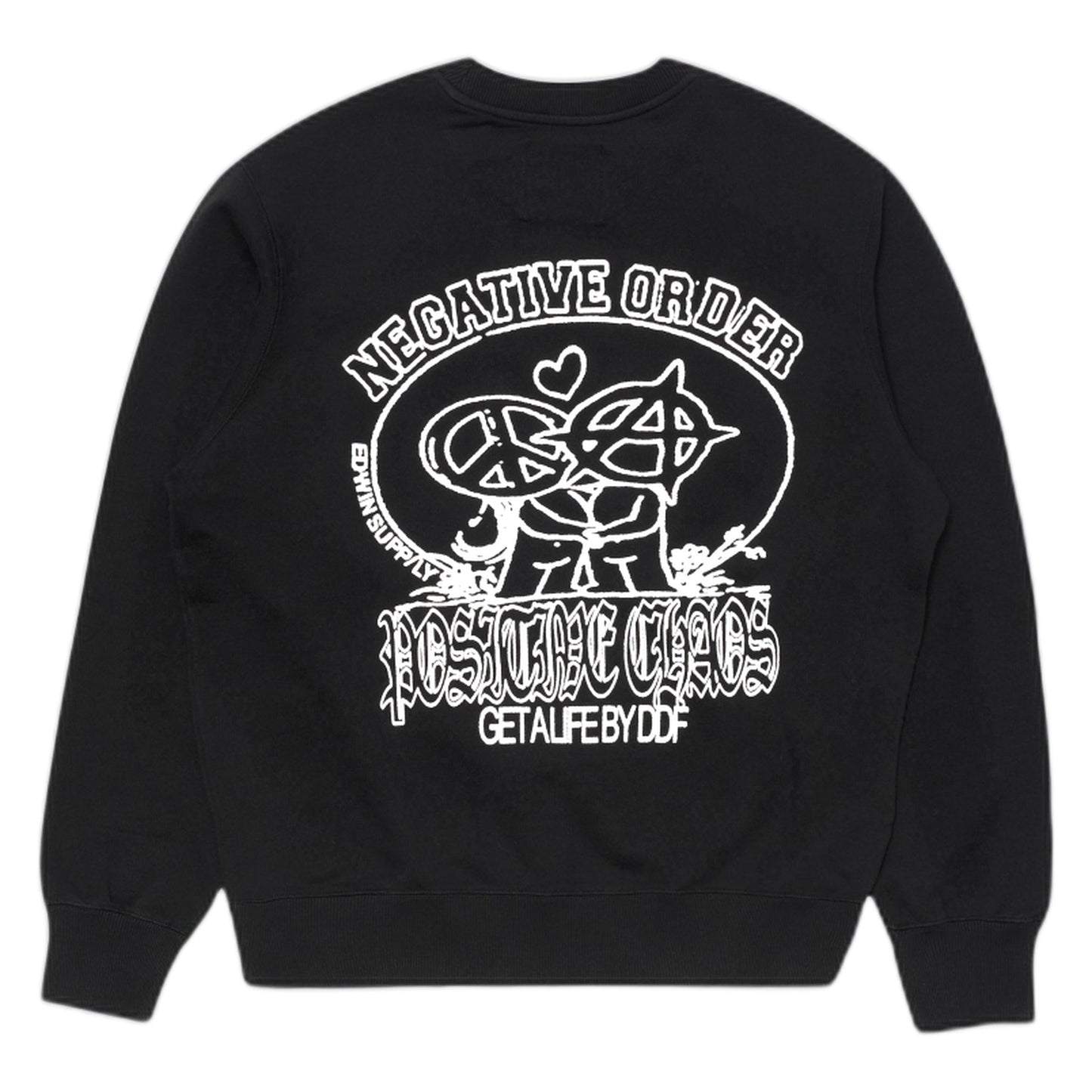 Felpa Edwin Positive Chaos Sweat - Black-Francis Concept