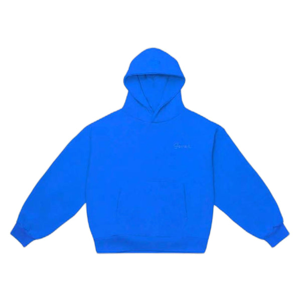 Felpa Garment Workshop Double Layer Hoodie With Double Embroidery - Brady Blue - Felpe di Garment Workshop | Francis Concept