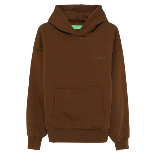 Felpa Garment Workshop Double Layer Hoodie With Double Embroidery - Mocha - Felpe di Garment Workshop | Francis Concept