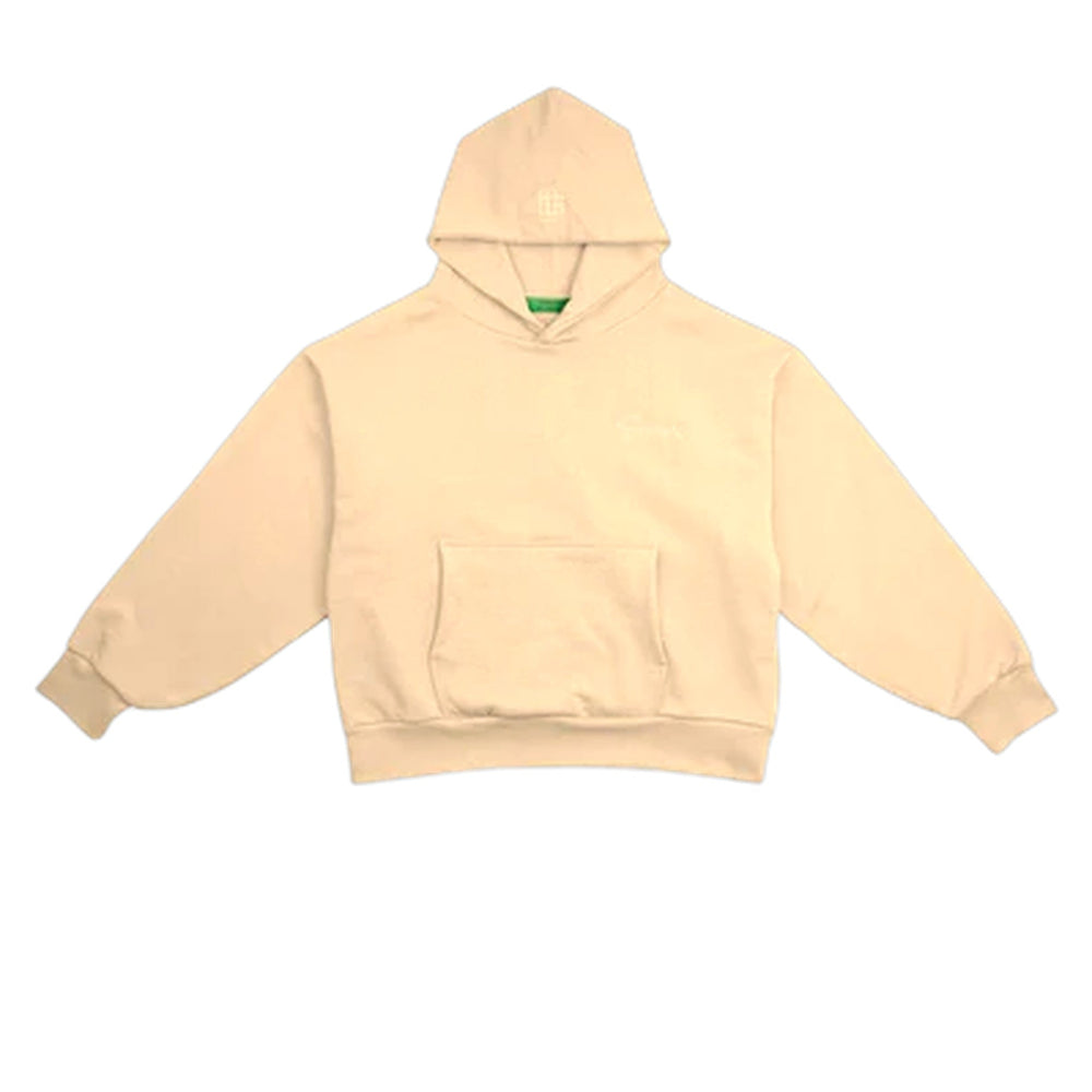 Felpa Garment Workshop Double Layer Hoodie With Double Embroidery - Sand - Felpe di Garment Workshop | Francis Concept