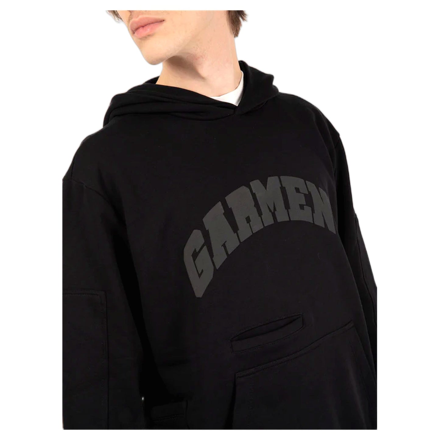 Felpa Garment Workshop Utility Hoodie - Chaos Black - Felpe di Garment Workshop | Francis Concept