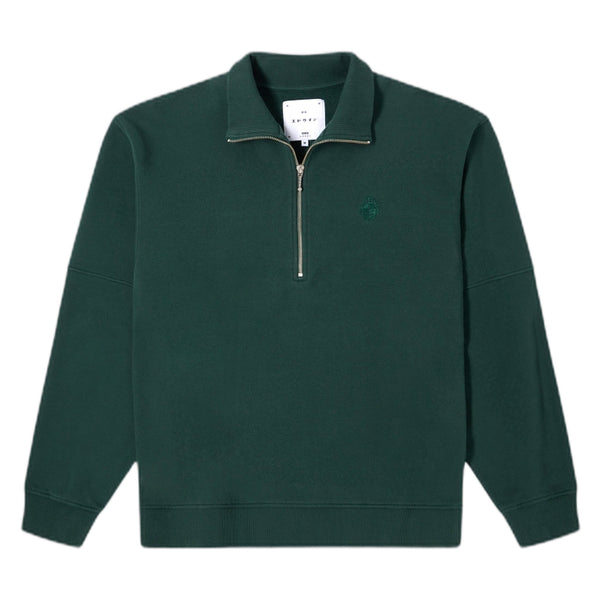 Felpa Koji Half Zip Sweat - Green Gables - Felpe di Edwin | Francis Concept
