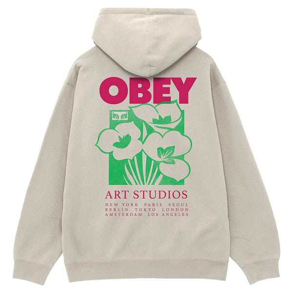 Felpa Obey Art Studios Flowers Fleece - Moonstruck - Felpe di Obey | Francis Concept