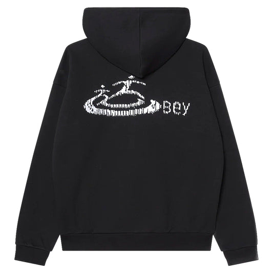 Felpa Obey Corporate Extra Heavy Hood Fleece - Black - Felpe di Obey | Francis Concept
